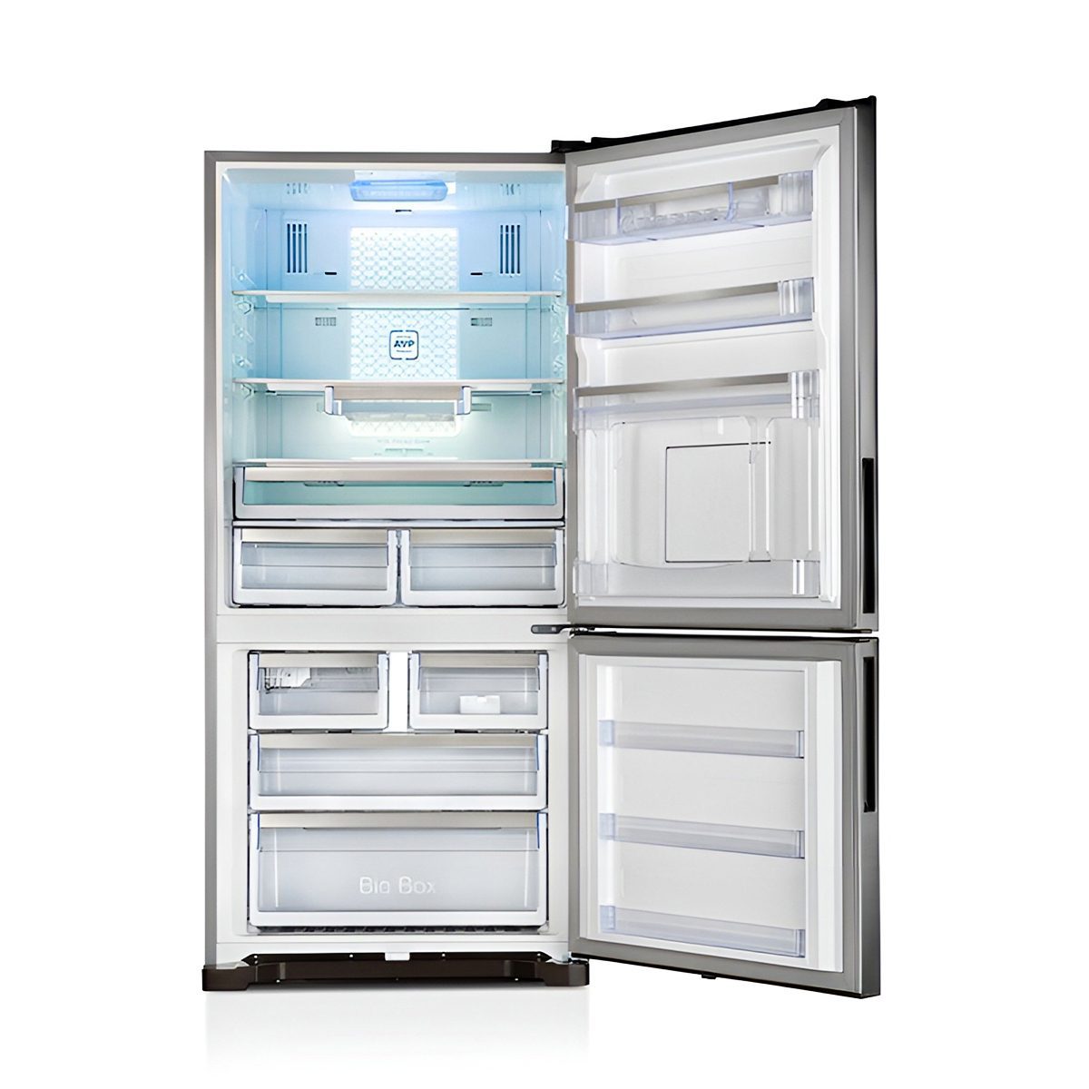 یخچال فريزر کمبی 5 کاره هوم باردار لئوکو مدل امگا پلاس