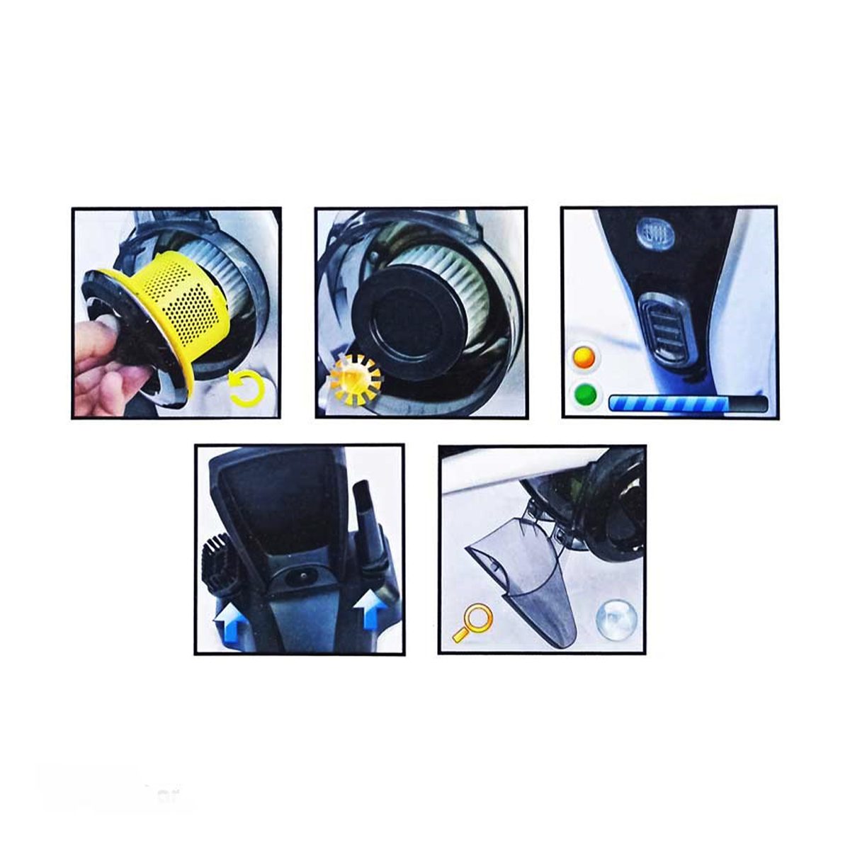 جارو شارژی دستی نانیوا مدل NVC-6100