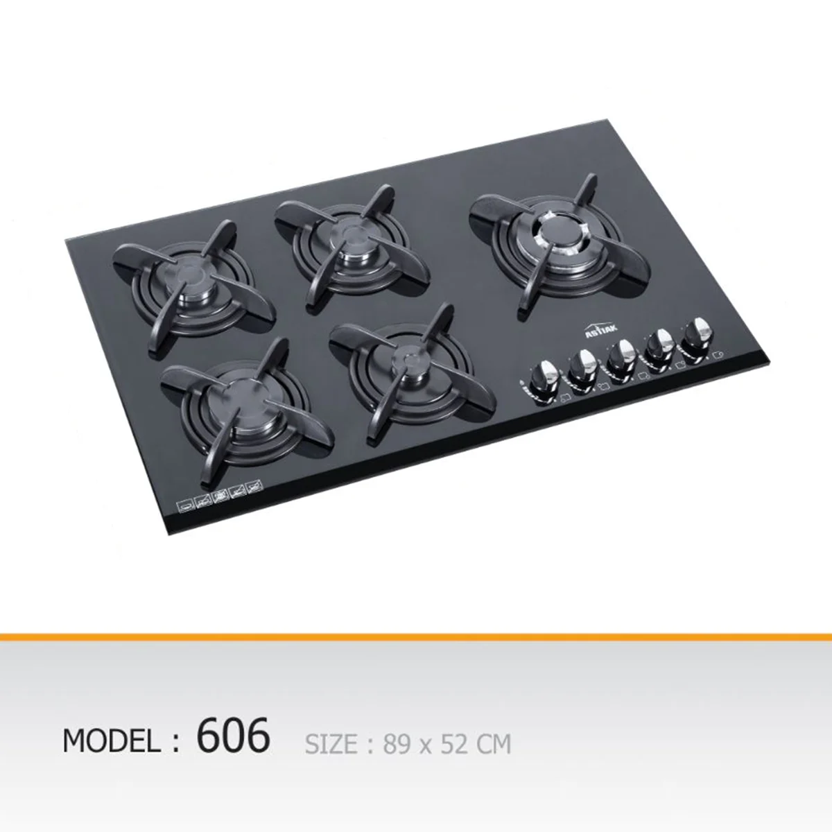 اجاق گاز صفحه ای آستیاک مدل G 606 اجاق گاز صفحه ای آستیاک مدل G 606