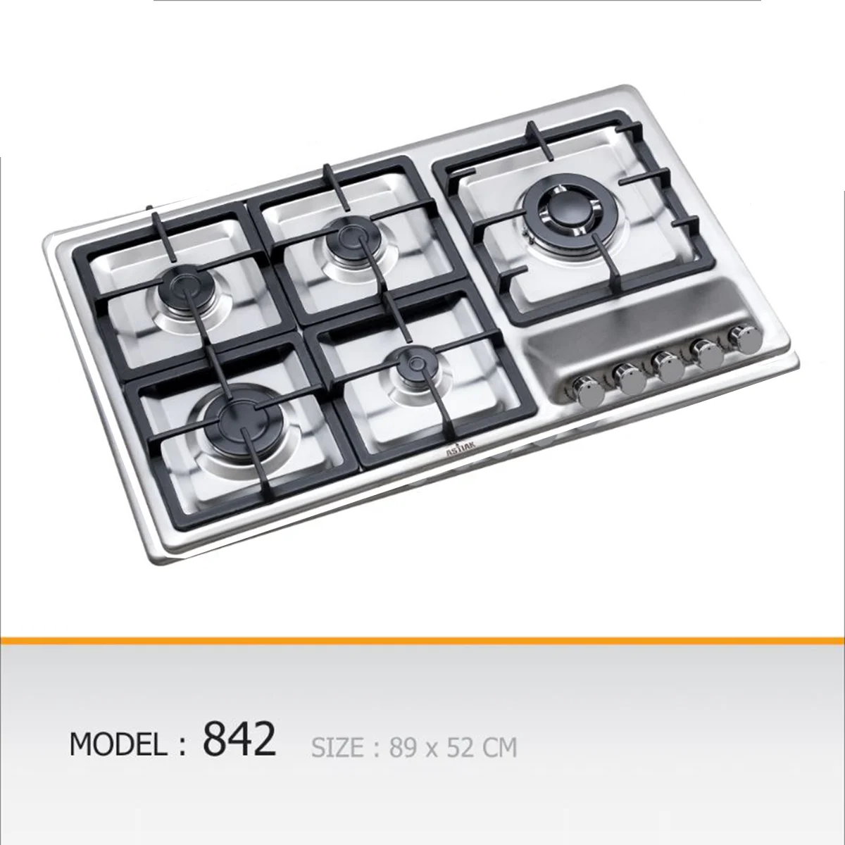 اجاق گاز صفحه ای آستیاک مدل S 842 اجاق گاز صفحه ای آستیاک مدل S 842