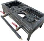 اجاق گاز حیاطی دو قلو رویه چدن 30 در 60 پارس