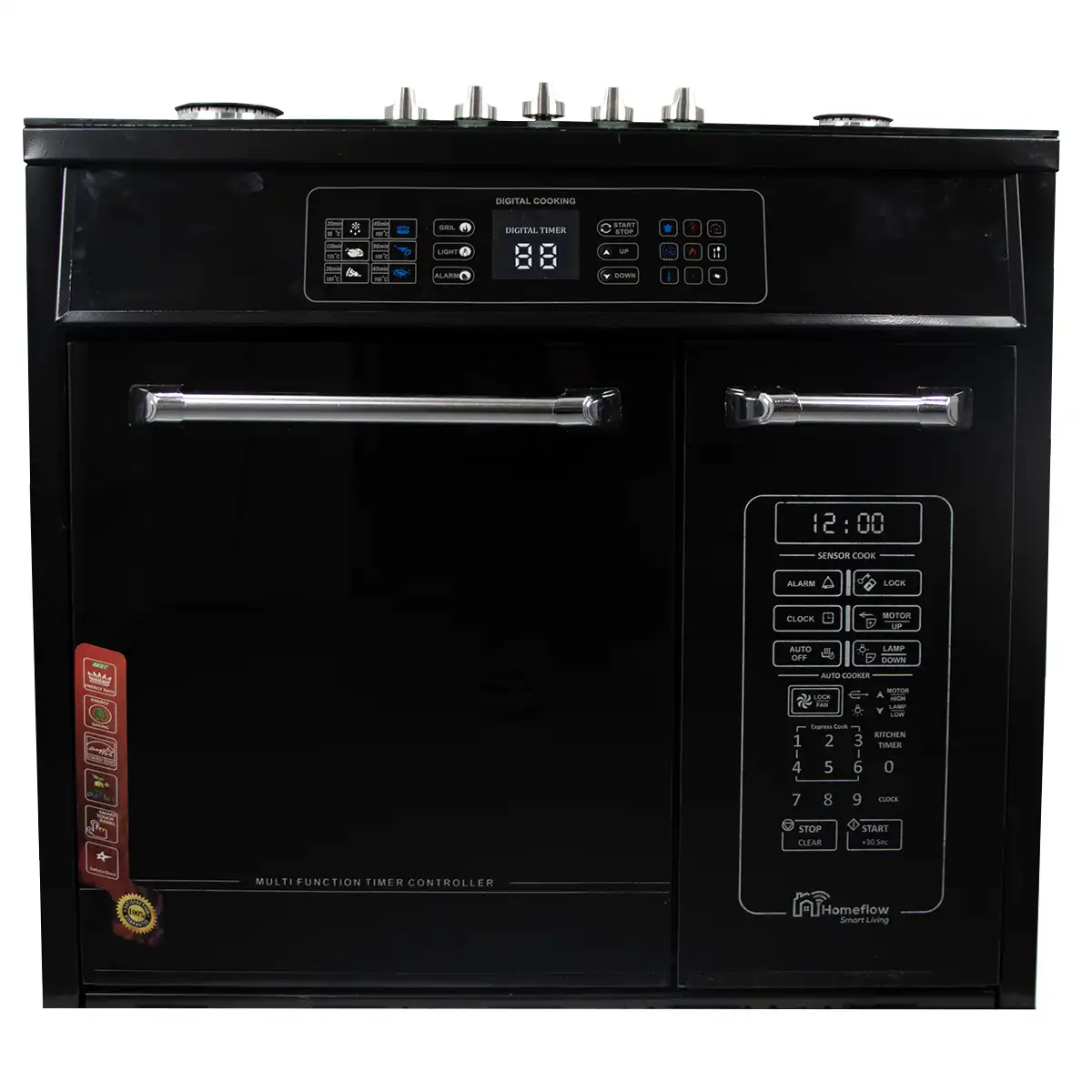 اجاق گاز طرح فر صفحه شیشه ای چاپال اجاق گاز طرح فر صفحه شیشه ای چاپال