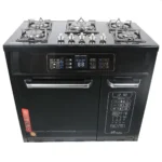 اجاق گاز طرح فر صفحه شیشه ای چاپل