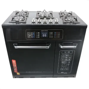 اجاق گاز طرح فر صفحه شیشه ای چاپال