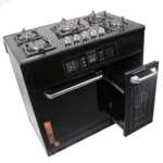 اجاق گاز طرح فر صفحه شیشه ای چاپل