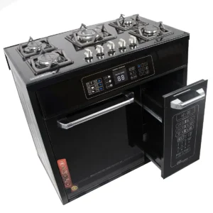 اجاق گاز طرح فر صفحه شیشه ای چاپال