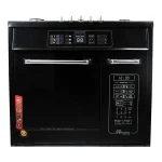 اجاق گاز طرح فر صفحه شیشه ای چاپل