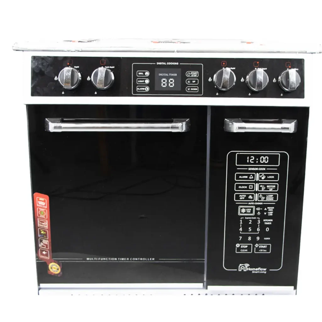 اجاق گاز طرح فر صفحه استیل چاپال