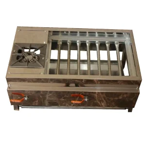 کباب پز 12 شعله اجاق دار با پایه و درب پارس