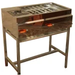 کباب پز 12 شعله اجاق دار با پایه و درب پارس
