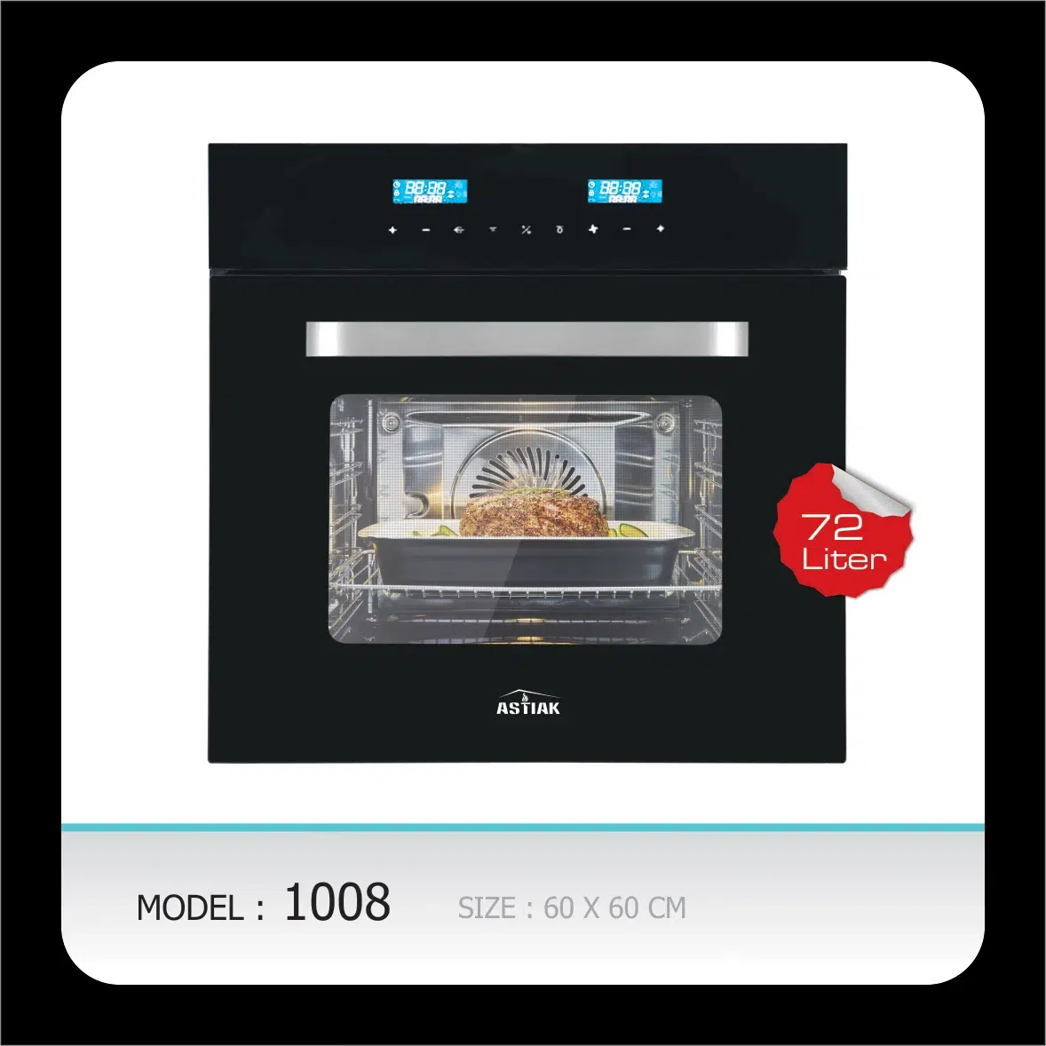 فر توکار برقی آستیاک مدل 1008 فر توکار برقی آستیاک مدل 1008