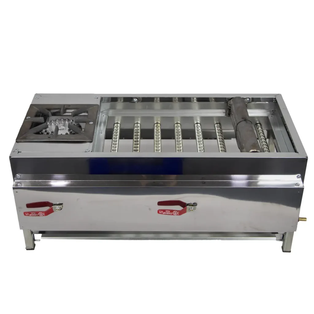 کباب پز 8 شعله اجاق دار بدون پایه پارس