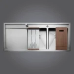 سینک دو لگن مس مدل FD34TSTL/FD34TSTR