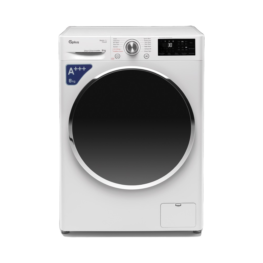 ماشین لباسشویی 8 کیلوگرمی جی پلاس مدل GWM-R88.KTN