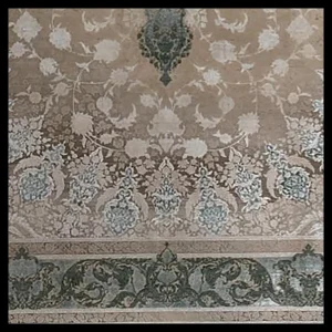 فرش ماشینی 1200 شانه سوفیا مدل مانیا بژ سبز