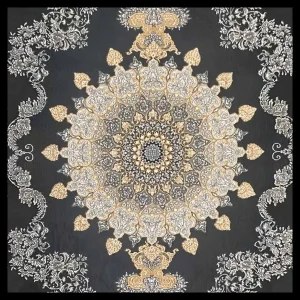 فرش 700 شانه 12 متری سوفیا مدل ستاره دودی