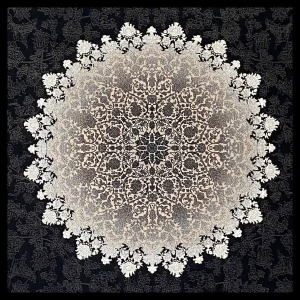 فرش 700 شانه 12 متری سوفیا مدل ملودی سرمه ای