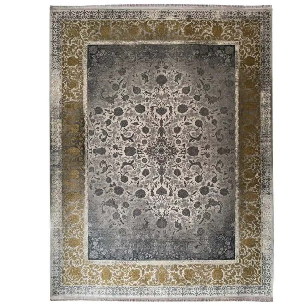 فرش 1200 شانه 12 متری سوفیا مدل رز طلایی