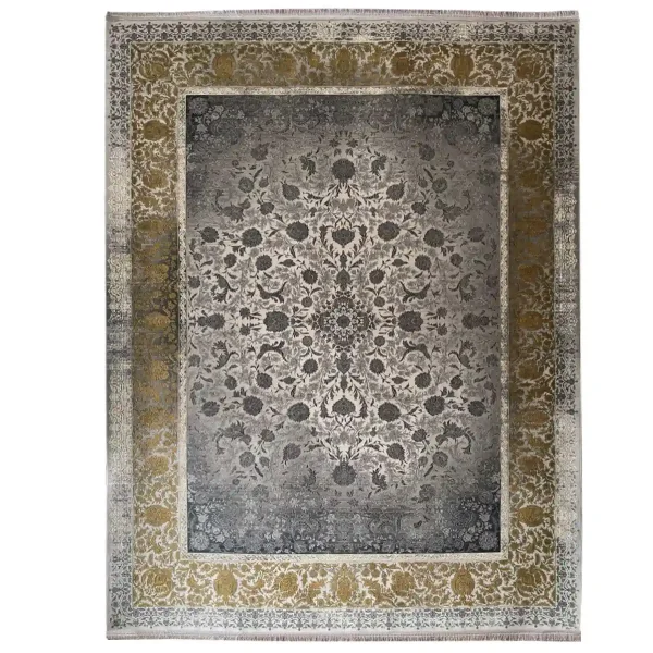 فرش 1200 شانه 12 متری سوفیا مدل رز طلایی