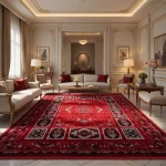 فرش 1200 شانه 12 متری سوفیا مدل کتیبه لاکی