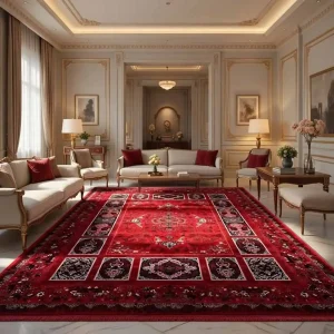 فرش 1200 شانه 12 متری سوفیا مدل کتیبه لاکی