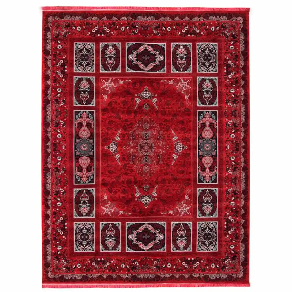 فرش 1200 شانه 12 متری سوفیا مدل کتیبه لاکی