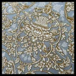 فرش 700 شانه 9 متری سوفیا مدل شروین نقره ای طلایی