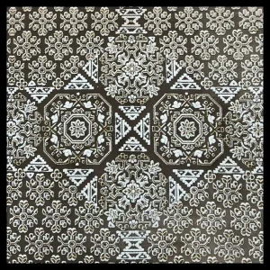 فرش 1200 شانه 9 متری سوفیا مدل ژینا قهوه ای