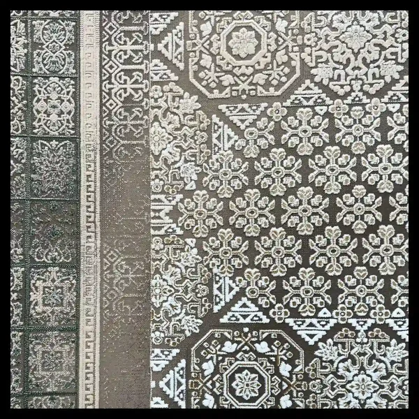 فرش 1200 شانه 9 متری سوفیا مدل ژینا قهوه ای