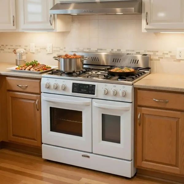 اجاق گاز طرح فر صفحه استیل چاپل مدل 540N