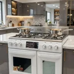 اجاق گاز طرح فر صفحه استیل چاپل مدل 540N