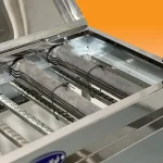 کباب پز 10 شعله اجاق دار با پایه و درب فولاد گستر شرق