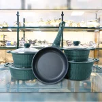 سرویس چدن 9 پارچه گرانیت تیارا الماسی / موجی