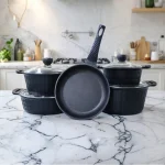 سرویس چدن 9 پارچه گرانیت تیارا الماسی / موجی