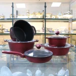 سرویس چدن 9 پارچه گرانیت تیارا الماسی / موجی