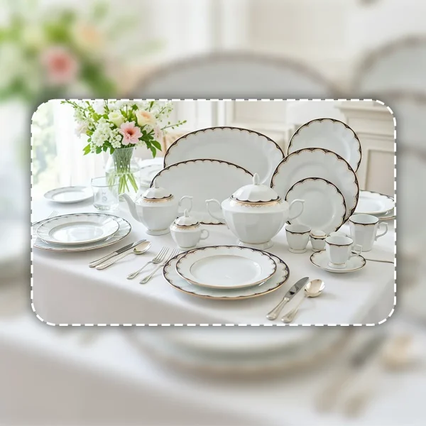 سرویس چینی 103 پارچه کامل زرین النور