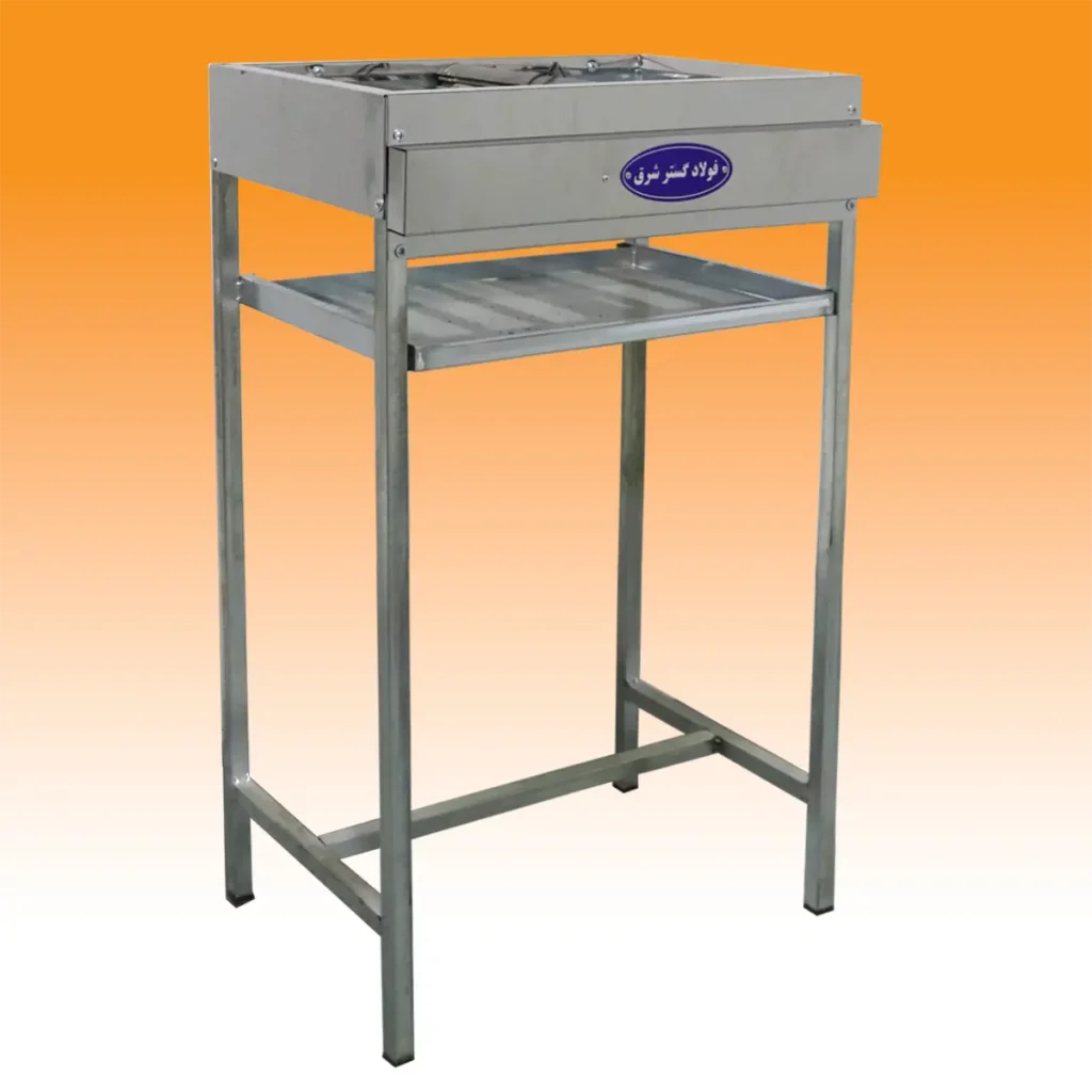 کباب پز 7 شعله با پایه فولاد گستر شرق