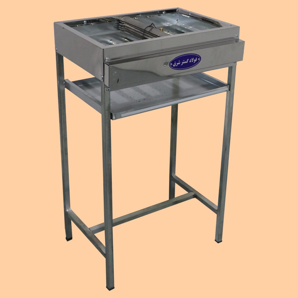 کباب پز 8 شعله با پایه فولاد گستر شرق