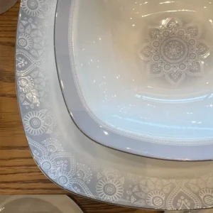 سرویس چینی 98 پارچه کامل زرین ادلین طوسی