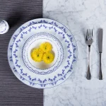 سرویس چینی 103 پارچه کامل زرین فرانسیس سرمه ای
