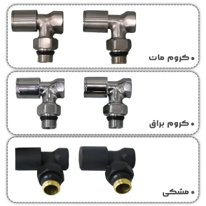شیر رفت و برگشت رادیاتور ایران رویال