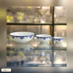 سرویس چینی 13 پارچه پیاله زرین فلورانس سرمه ای