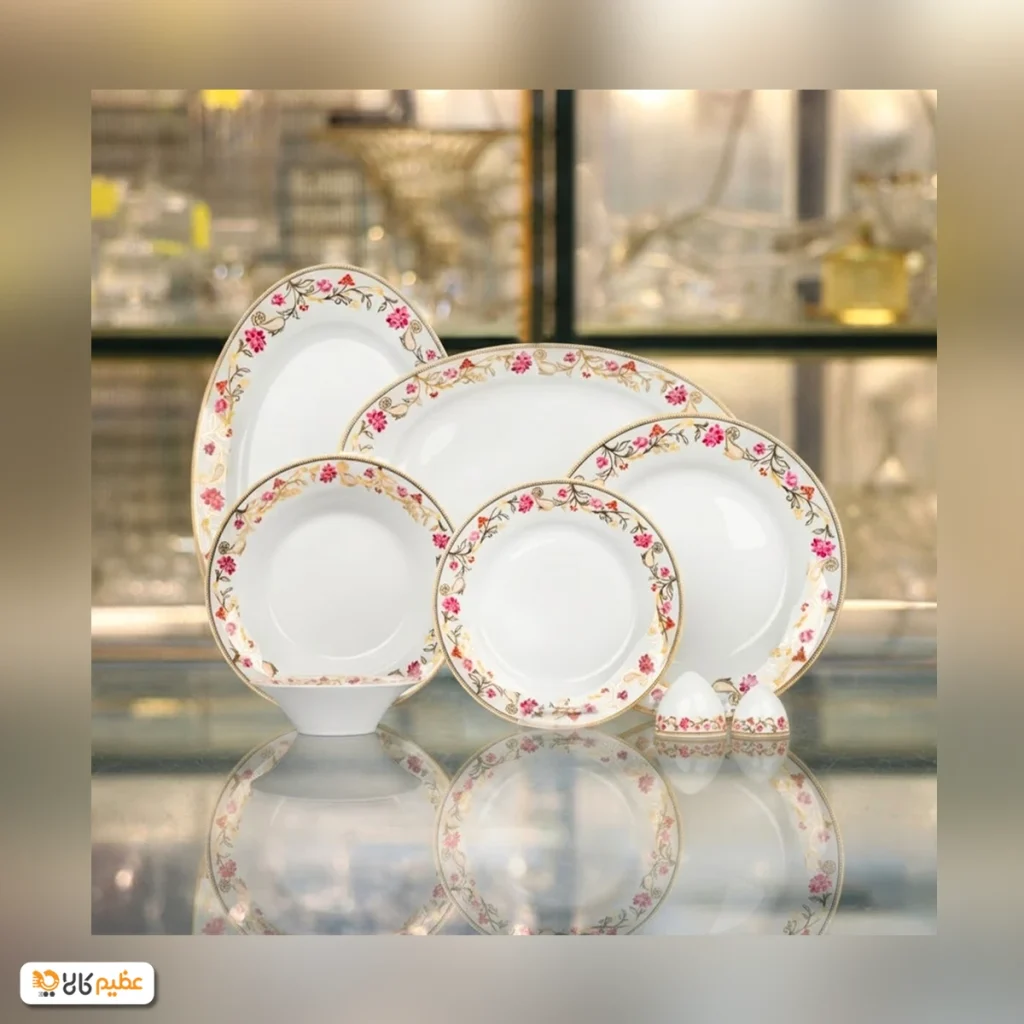 سرویس چینی 35 پارچه غذاخوری زرین گلزار