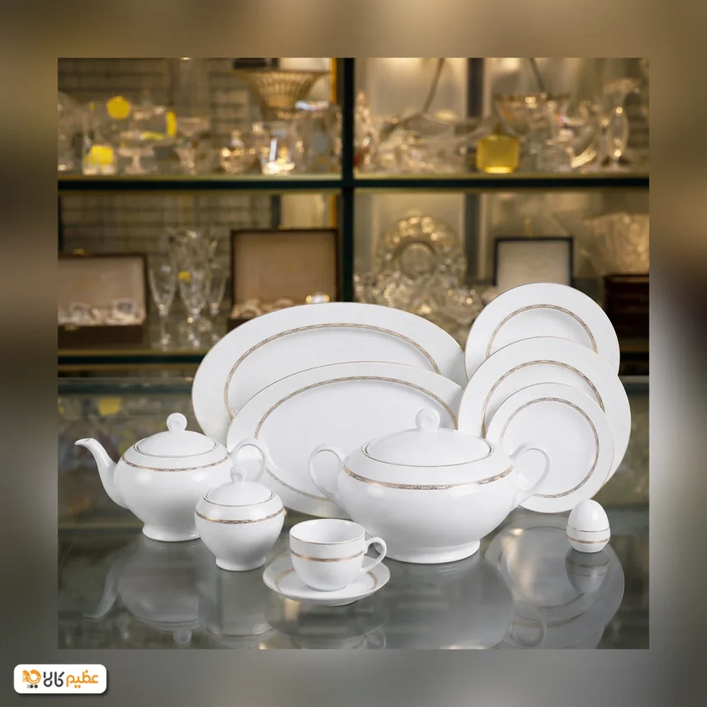 سرویس چینی 102 پارچه کامل زرین هدیه طلایی