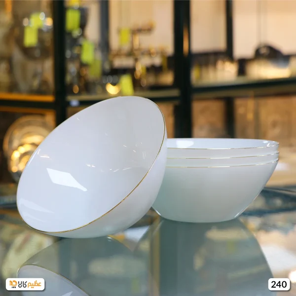 کاسه سالاد خوری آرکوپال پارس اپال مدل لب طلا کد 240