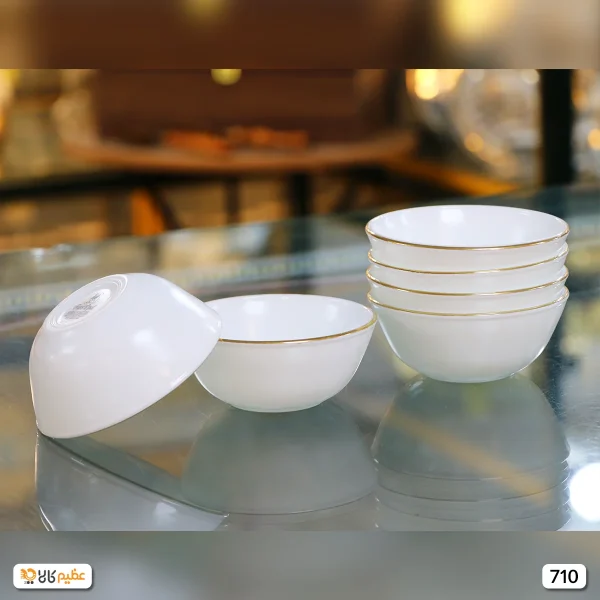 کاسه ترشی آرکوپال پارس اپال مدل لب طلا کد 710