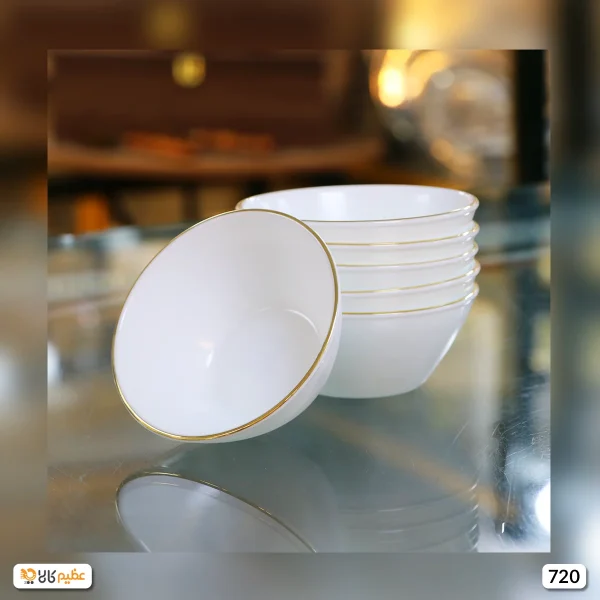 کاسه ماست خوری آرکوپال پارس اپال مدل لب طلا کد 720