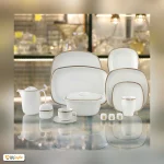 سرویس چینی 98 پارچه کامل زرین ریوا طلایی