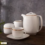 سرویس چینی 98 پارچه کامل زرین ریوا طلایی
