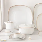 سرویس چینی 98 پارچه کامل زرین ریوا طلایی